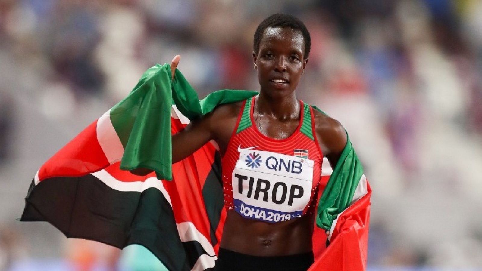 Imagen de archivo de la atleta keniana Agnes Tirop.
