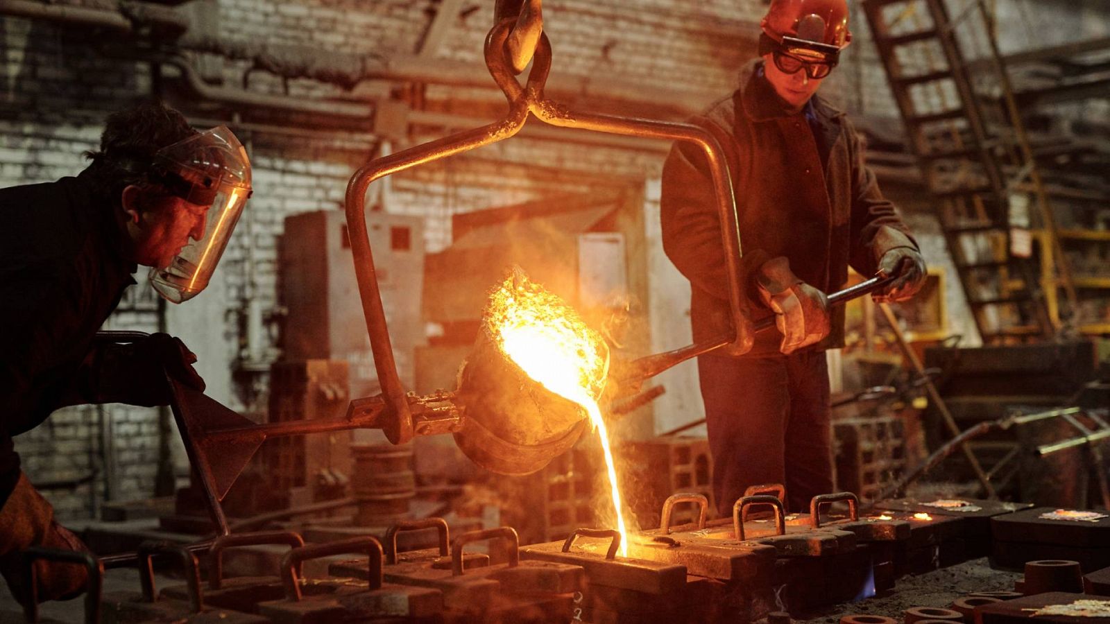 Trabajadores de la industria siderúrgica