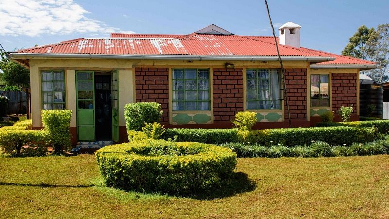 Vista del domicilio de la atleta keniata Agnes Tirop, asesinada el pasado martes presuntamente por su marido.