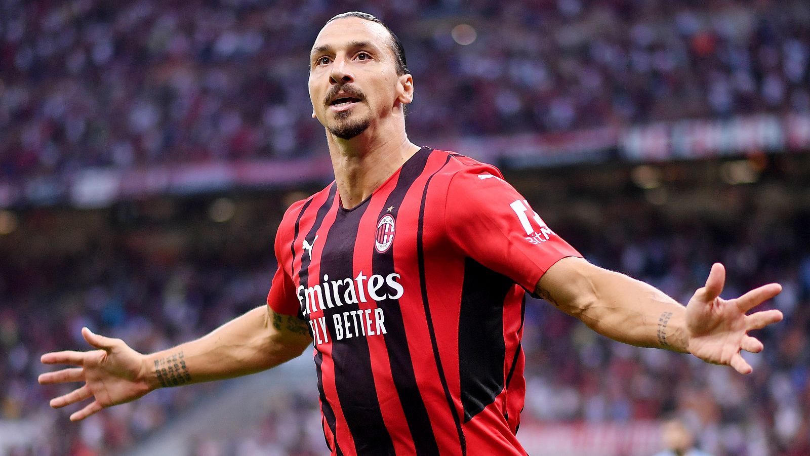 Ibrahimovic, en un partido con el Milan.