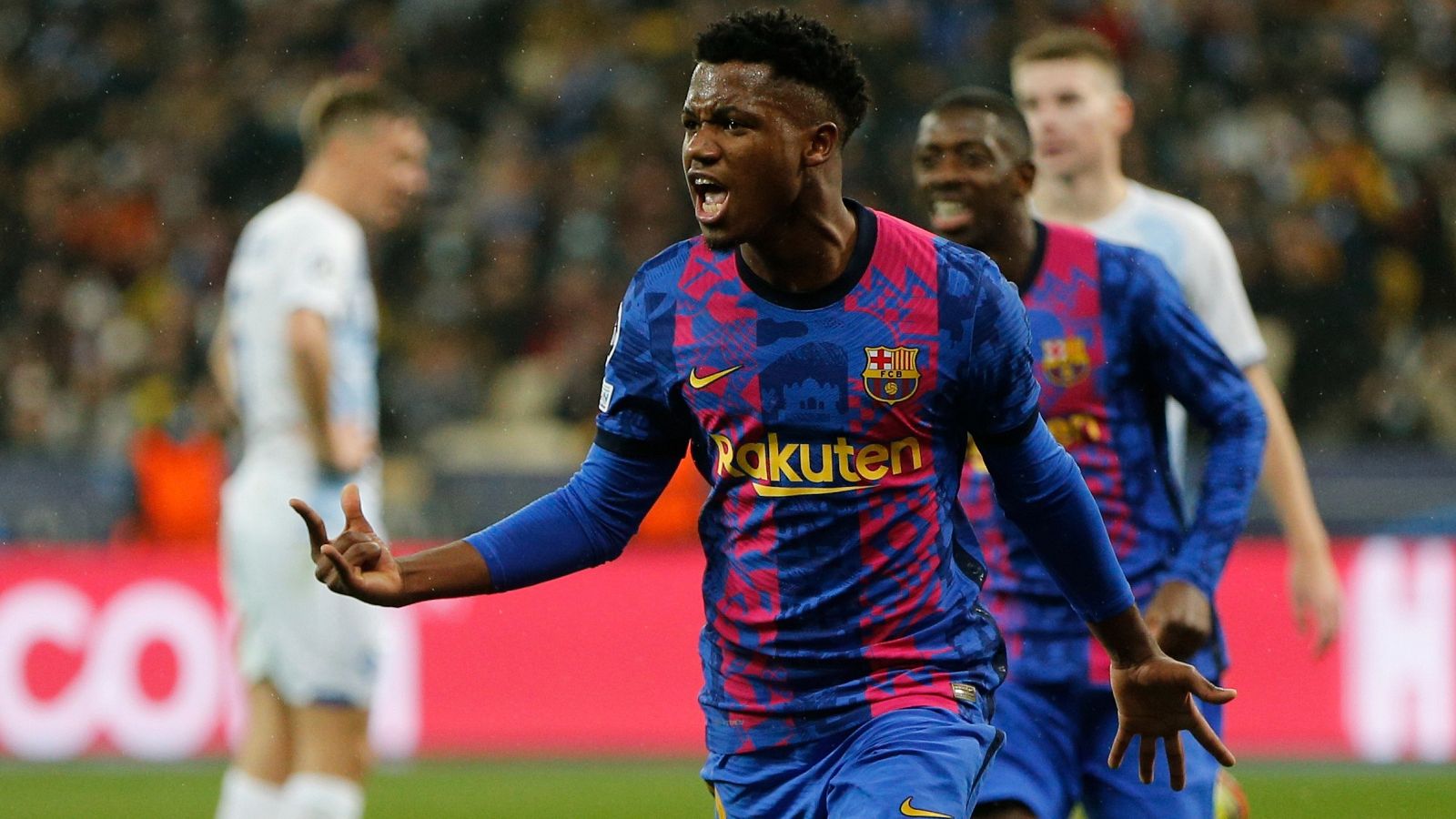 Ansu Fati le dedica su gol ante el Dinamo de Kiev al 'kun' Agüero 