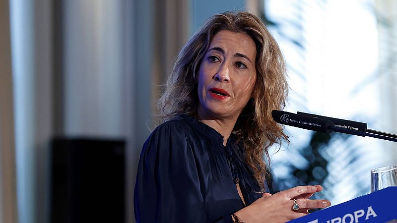 La ministra de Transportes, Movilidad y Agenda Urbana, Raquel Sánchez, en un encuentro organizado por Nueva Economía Forum