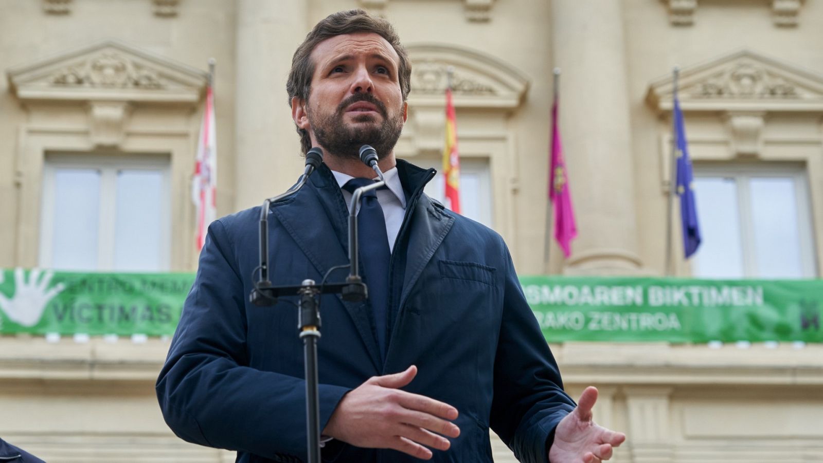 El presidente del PP, Pablo Casado