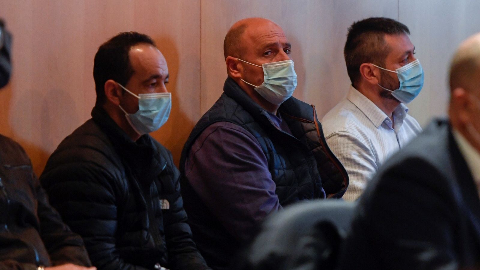 Banquillo de los acusados en el juicio por el asesinato del concejal de IU en Llanes Javier Ardines