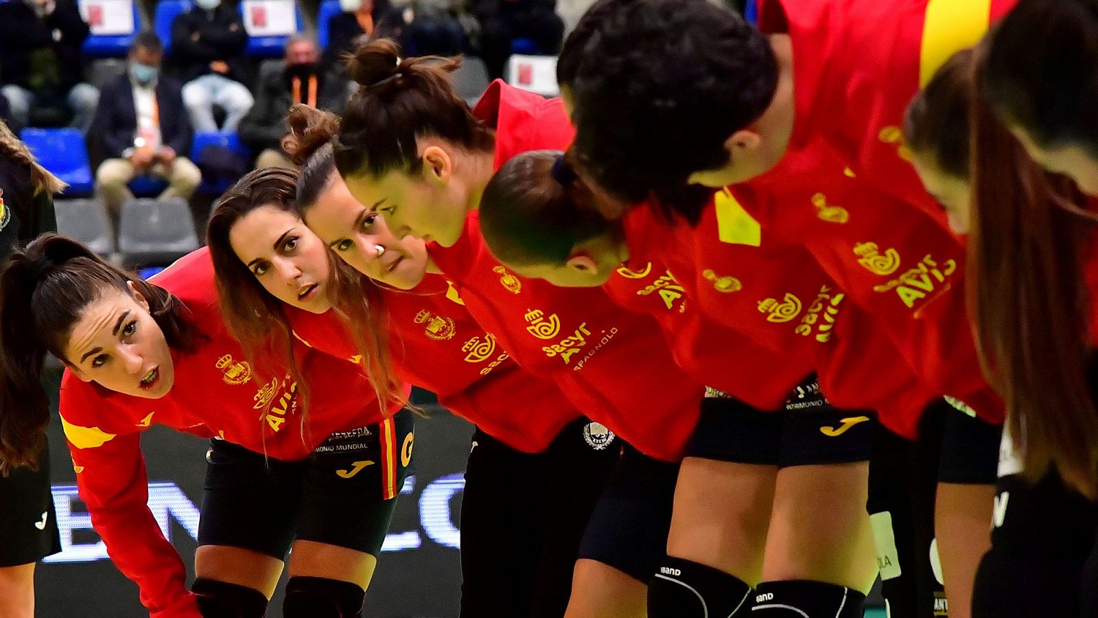 Imagen de las jugadoras de la selección española de balonmano.