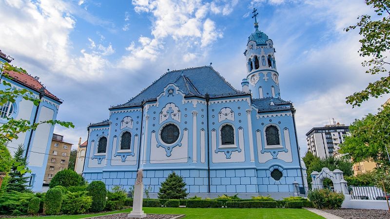La Iglesia Azul en Bratislava