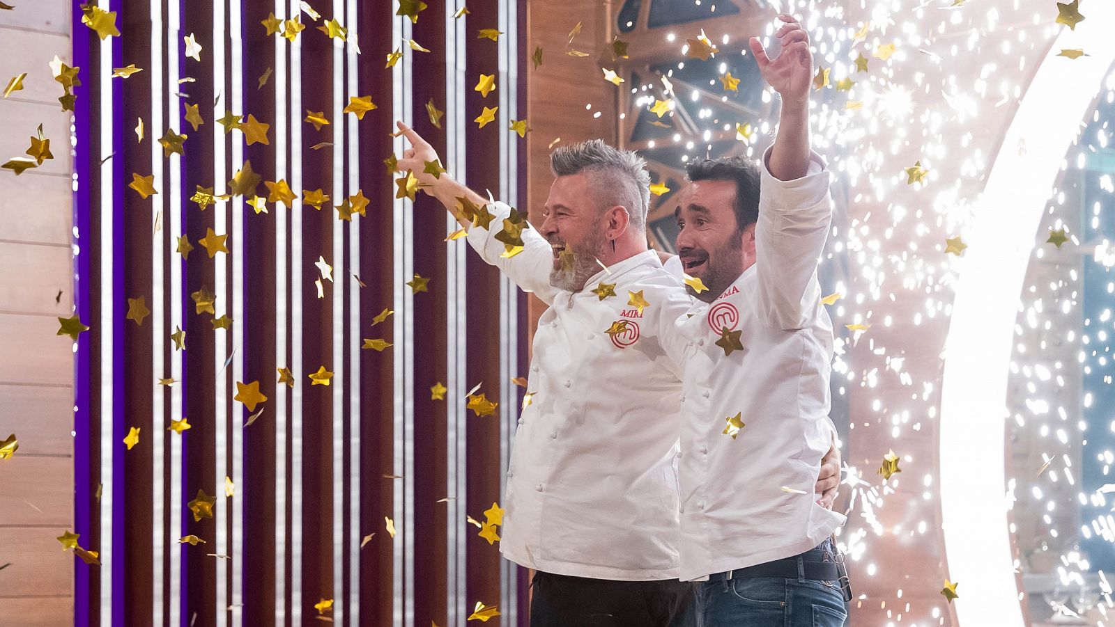 Miki Nadal y Juanma Castaño en la final de MasterChef Celebrity