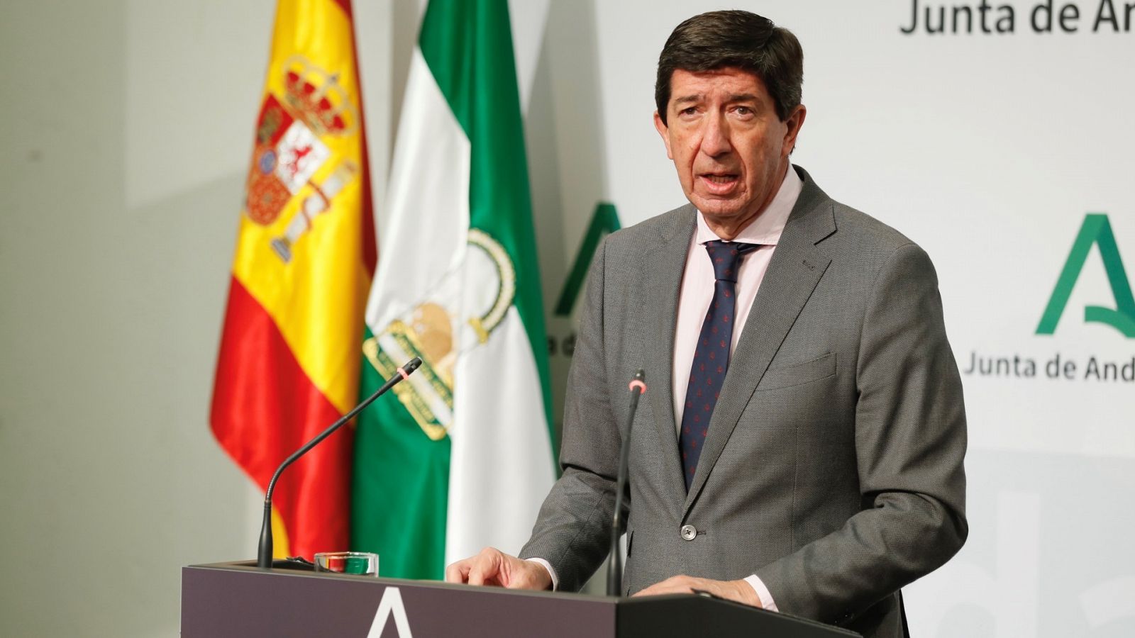 El vicepresidente de la Junta y líder de Cs en Andalucía, Juan Marín