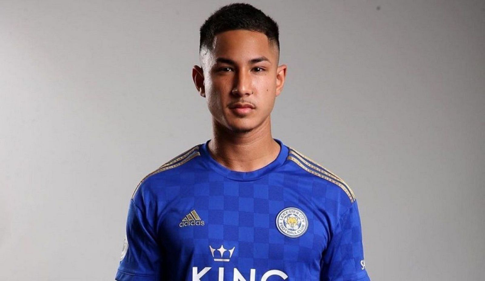 Imagen de Faiq Bolkiah con el Leicester inglés.