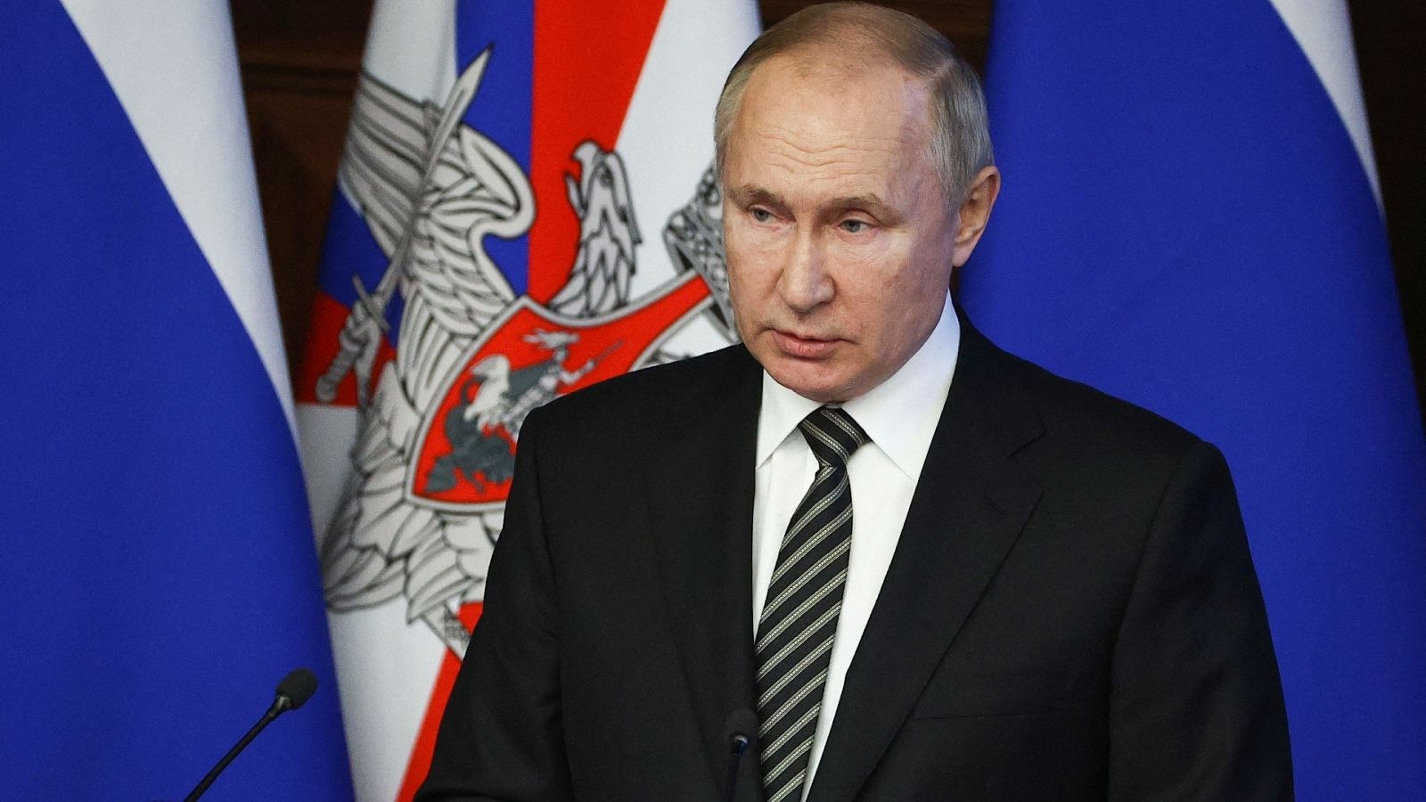 El presidente de Rusia, Vladimir Putin, en una declaración institucional
