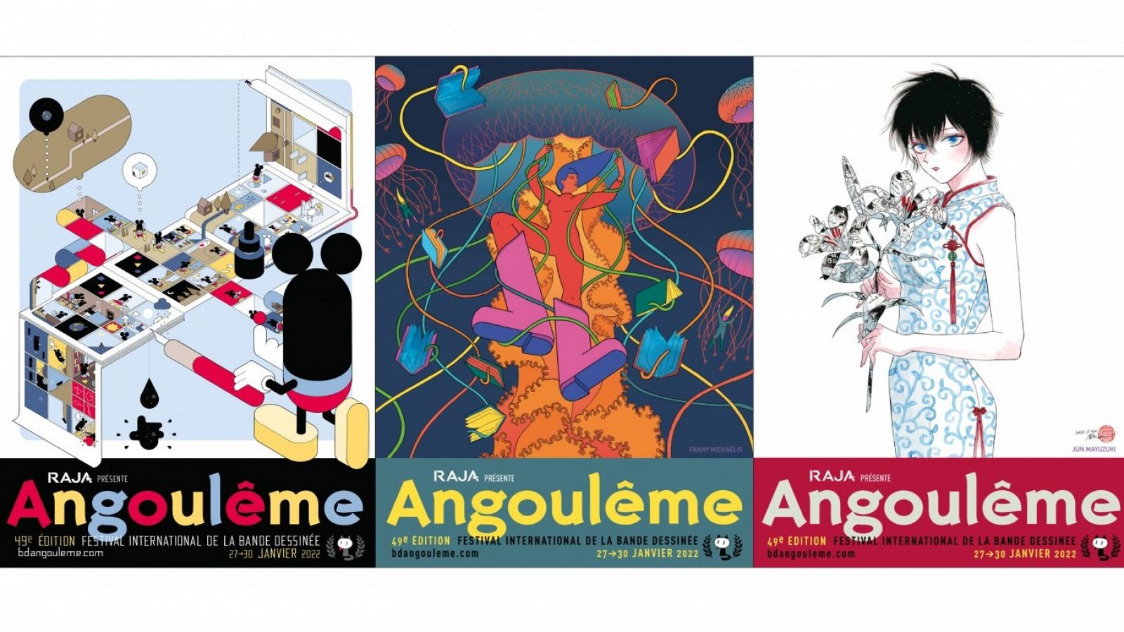 Carteles del Festival Internacional de Cómics de Angulema