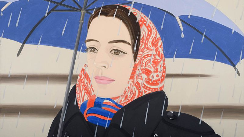 'Blue Umbrella 2', 1972, Colección privada, Nueva York. Alex Katz