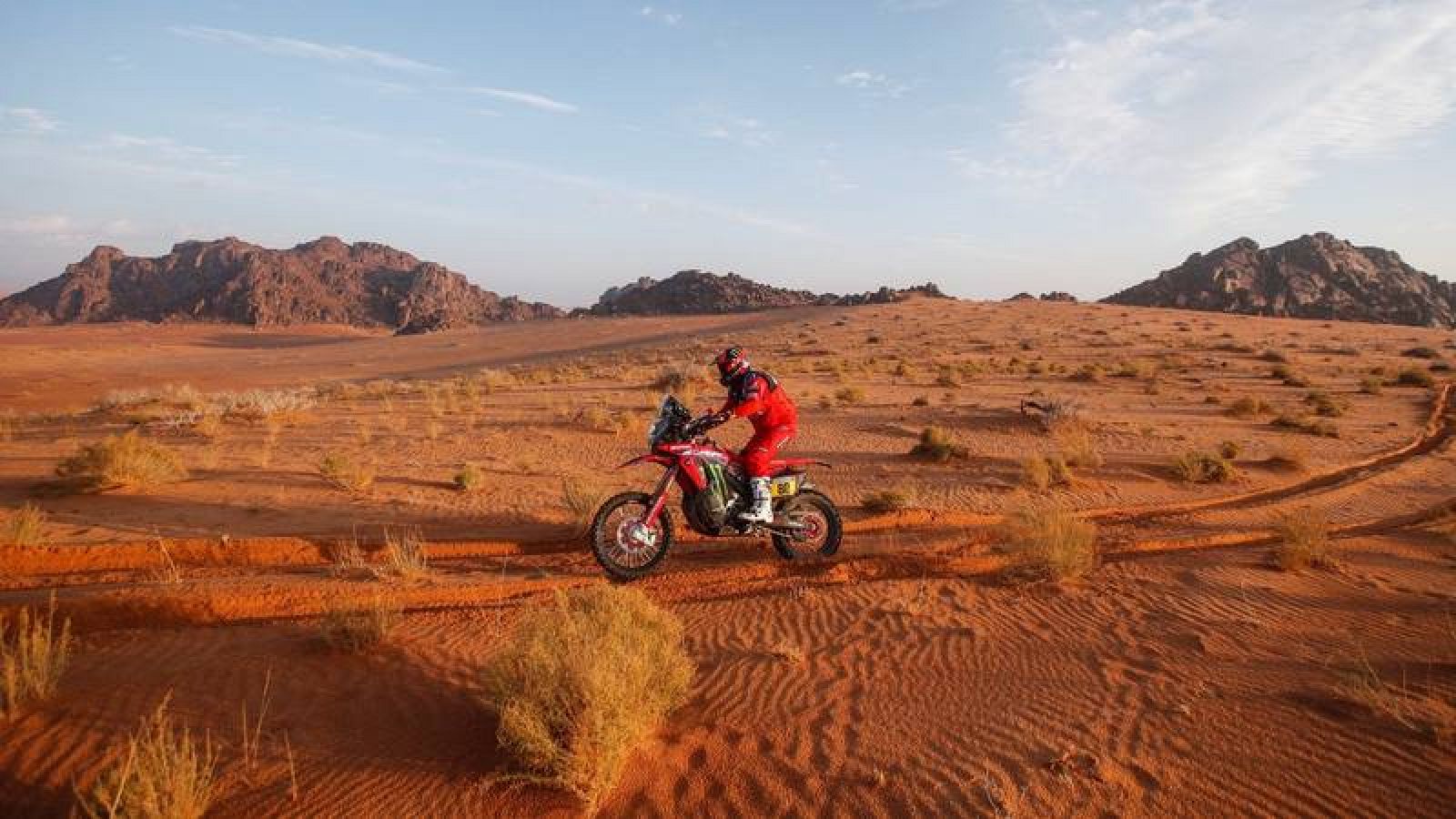 Imagen de Joan Barreda en el Dakar 2022. 