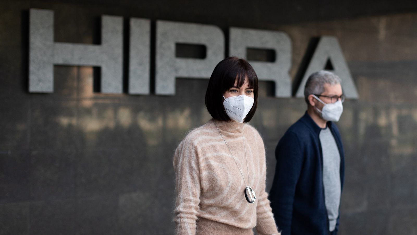 La ministra de Ciencia e Innovación, Diana Morant, en la imagen saliendo de las instalaciones de Hipra