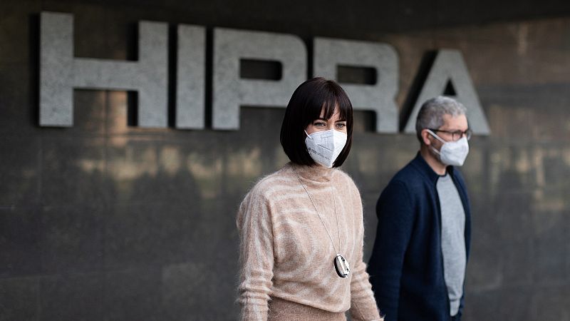 La ministra de Ciencia e Innovación, Diana Morant, en la imagen saliendo de las instalaciones de Hipra