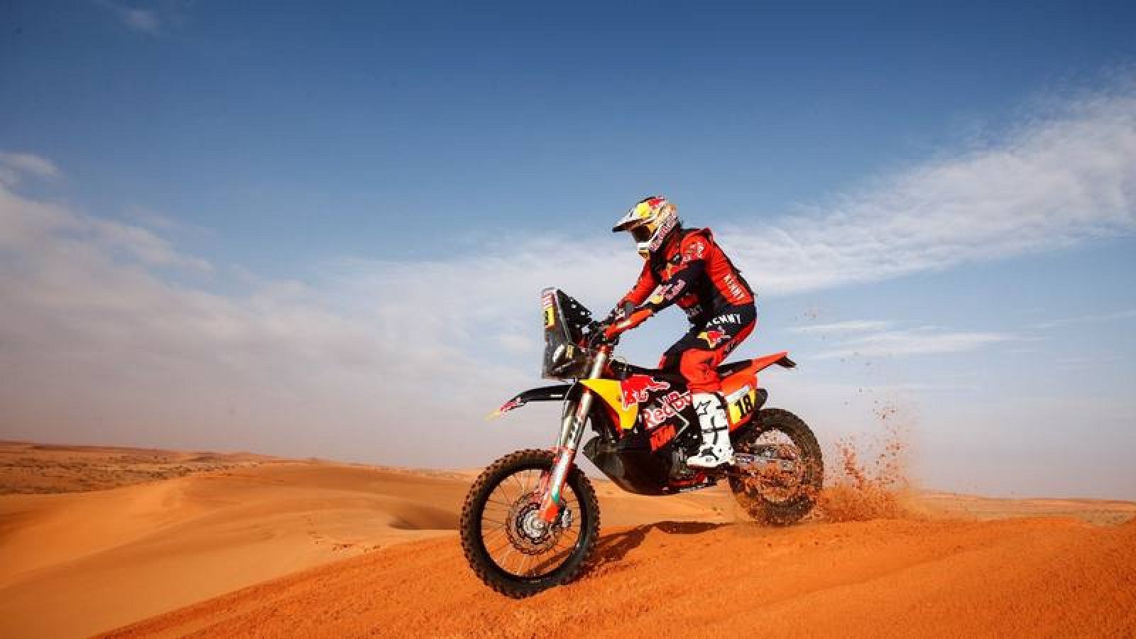 Imagen del piloto Toby Price durante el Dakar 2022. 