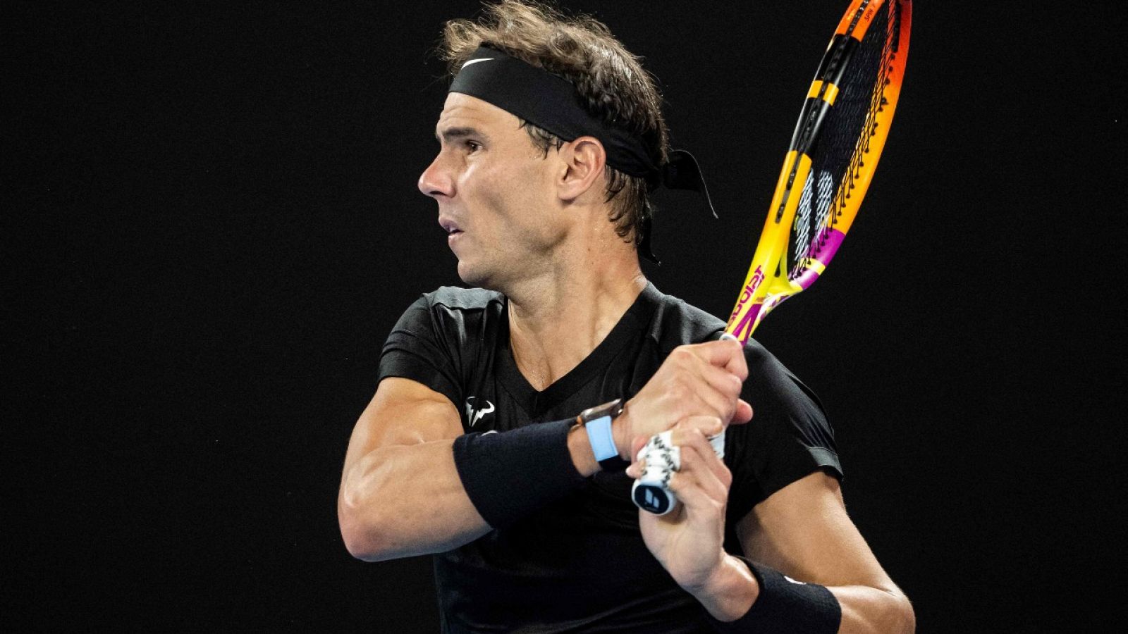 Imagen del tenista español Rafa Nadal en Melbourne.