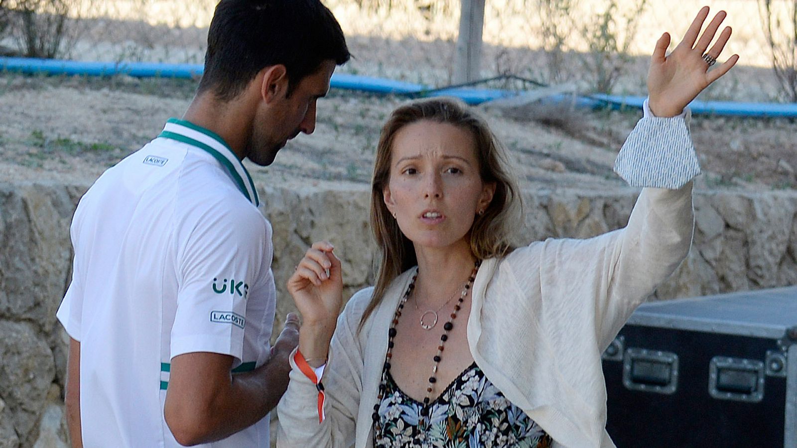 Jelena, la mujer de Djokovic: "Voy a respirar hondo para calmarme"