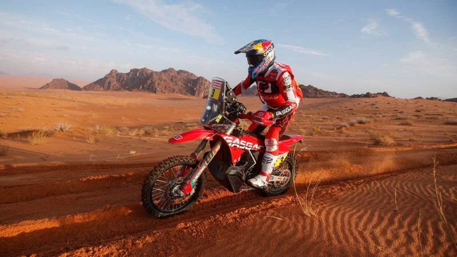 Imagen del piloto británico Sam Sunderland durante el Dakar 2022. 