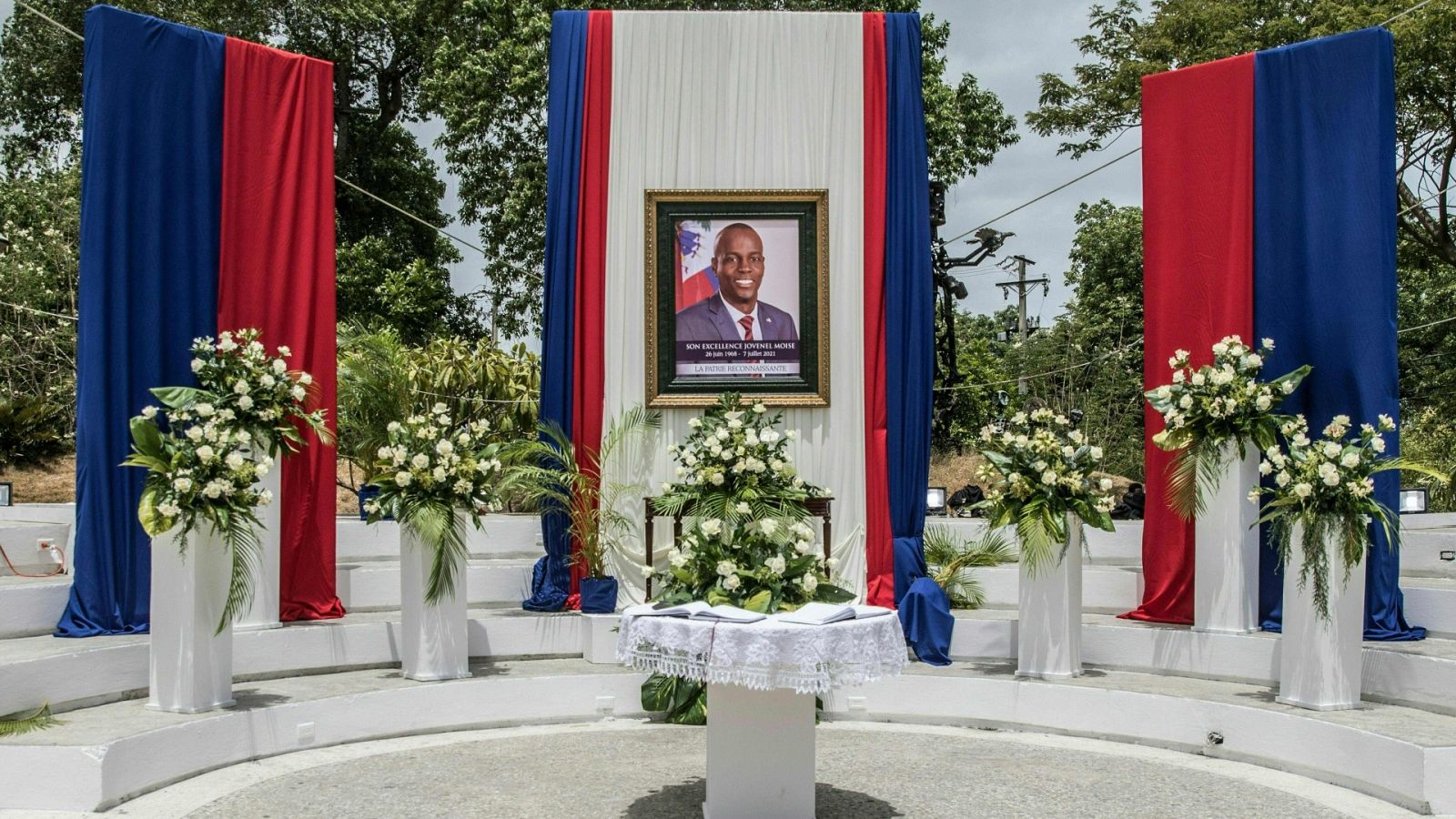 Memorial a Jovenel Moise en Puerto Príncipe