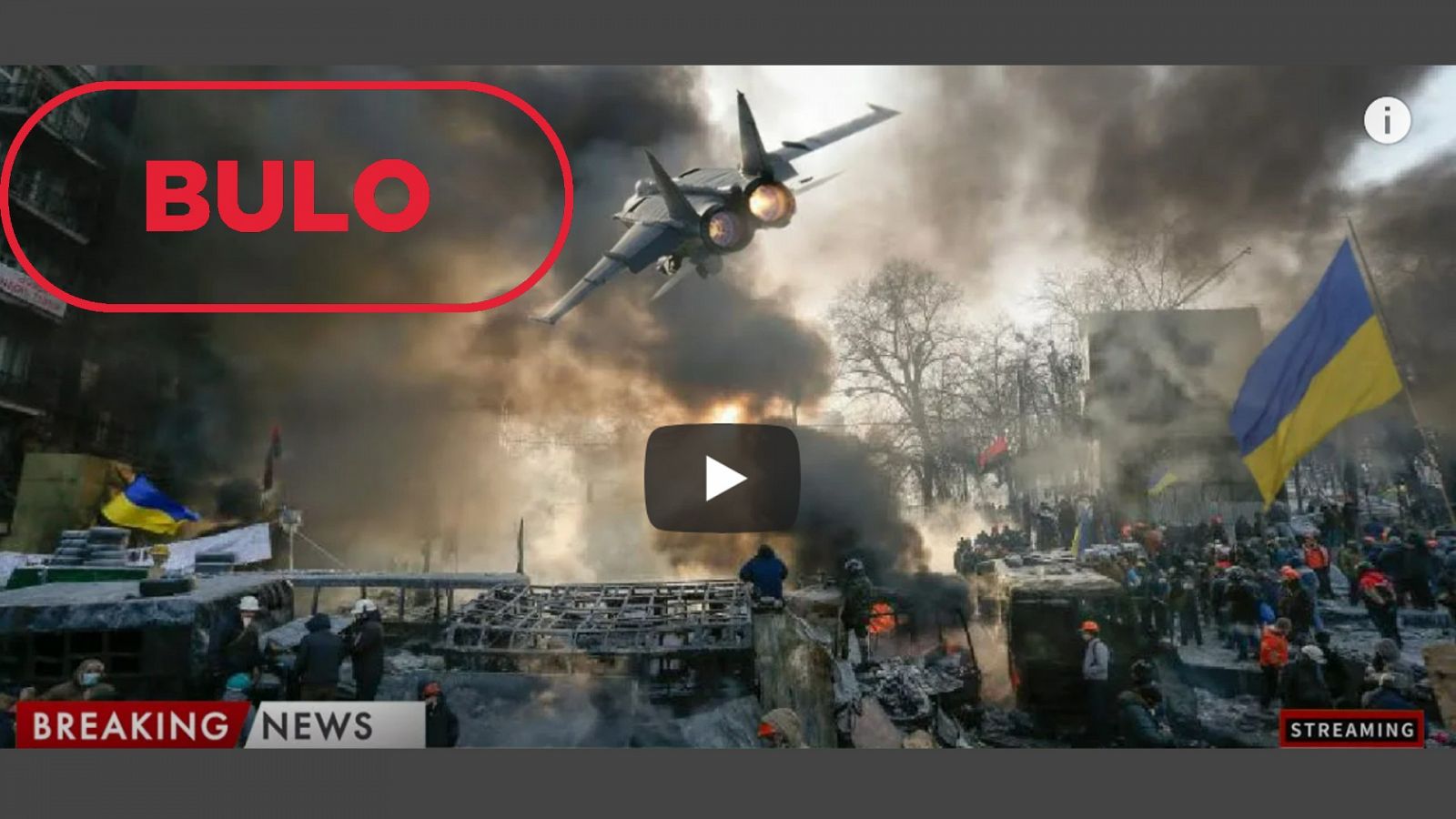 Esta captura de vídeo muestra un fotomontaje