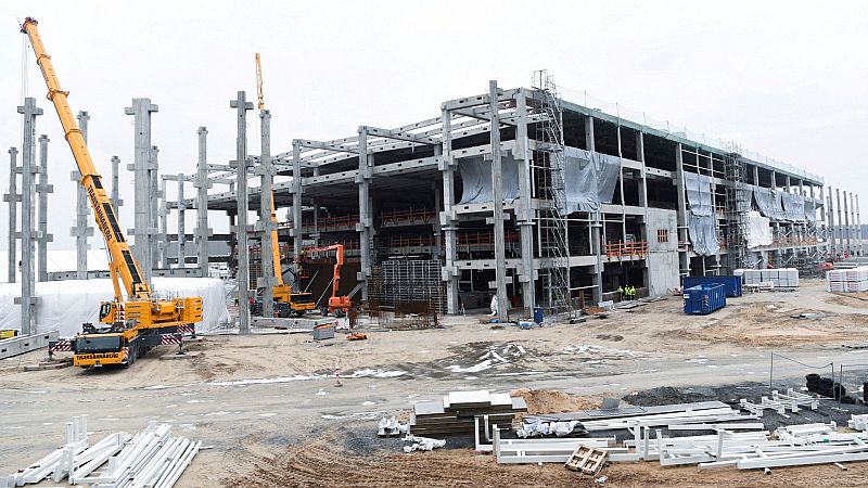 Construcción de una fábrica de Tesla cerca de Berlín
