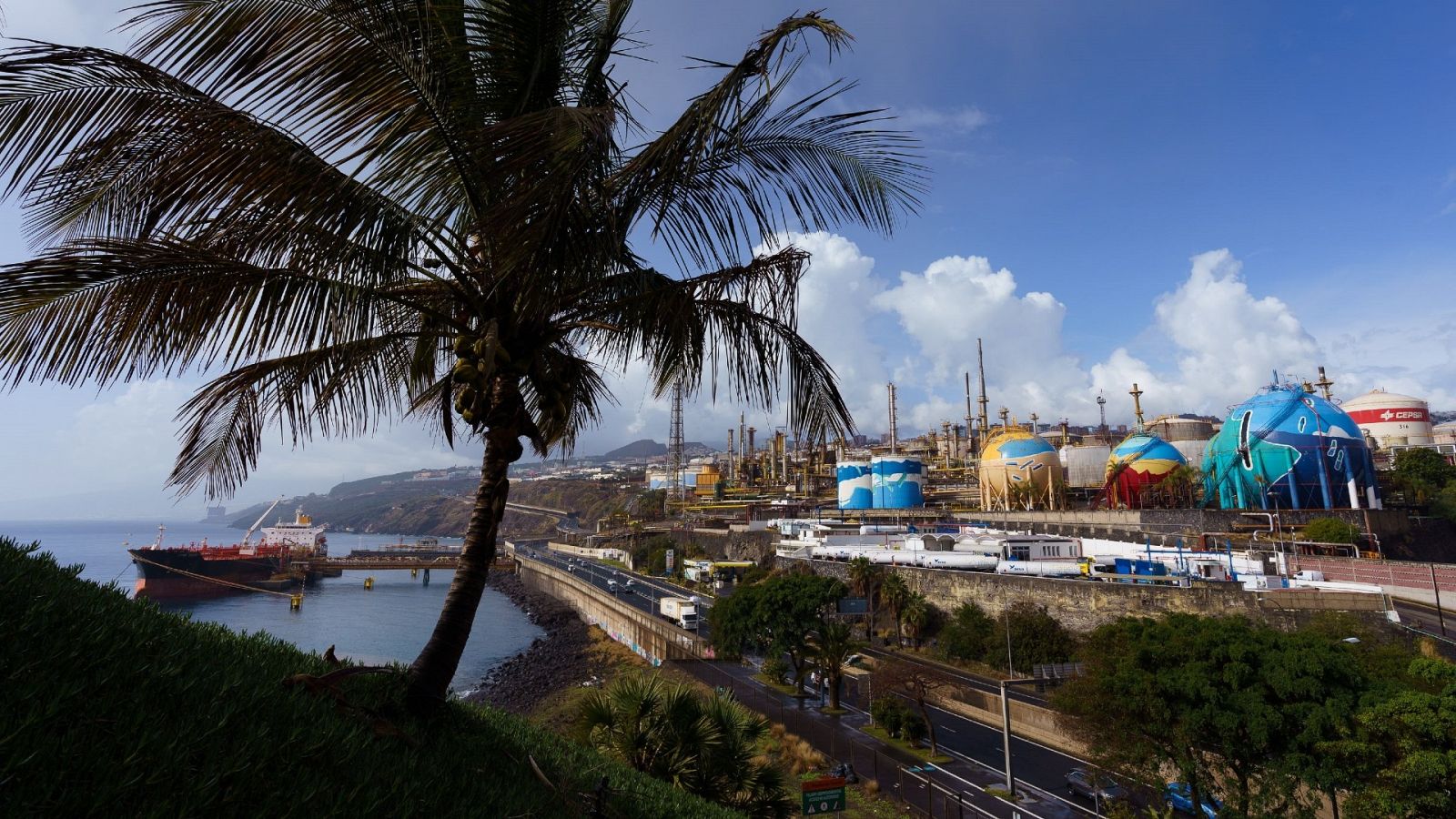 Refinería de Cepsa en Santa Cruz de Tenerife