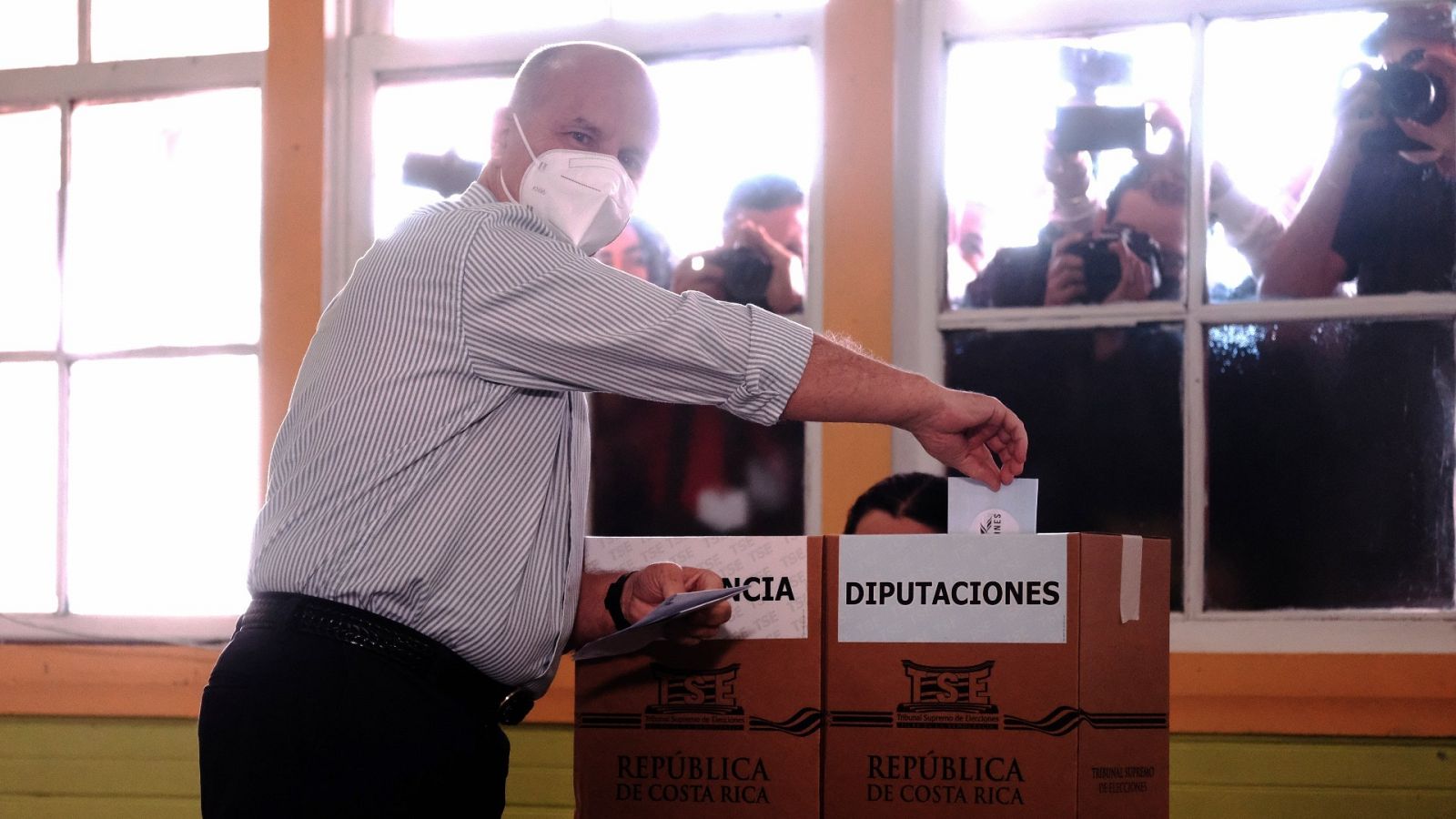 El expresidente costarricences y candidato presidencial, José María Figueres