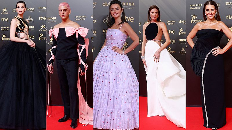 ¿Cuáles han sido los mejores looks de los Goya? Milena Smit, Eduardo Casanova, Penélope Cruz, Nieves Álvares y Paula Echevarría en la alfombra roja