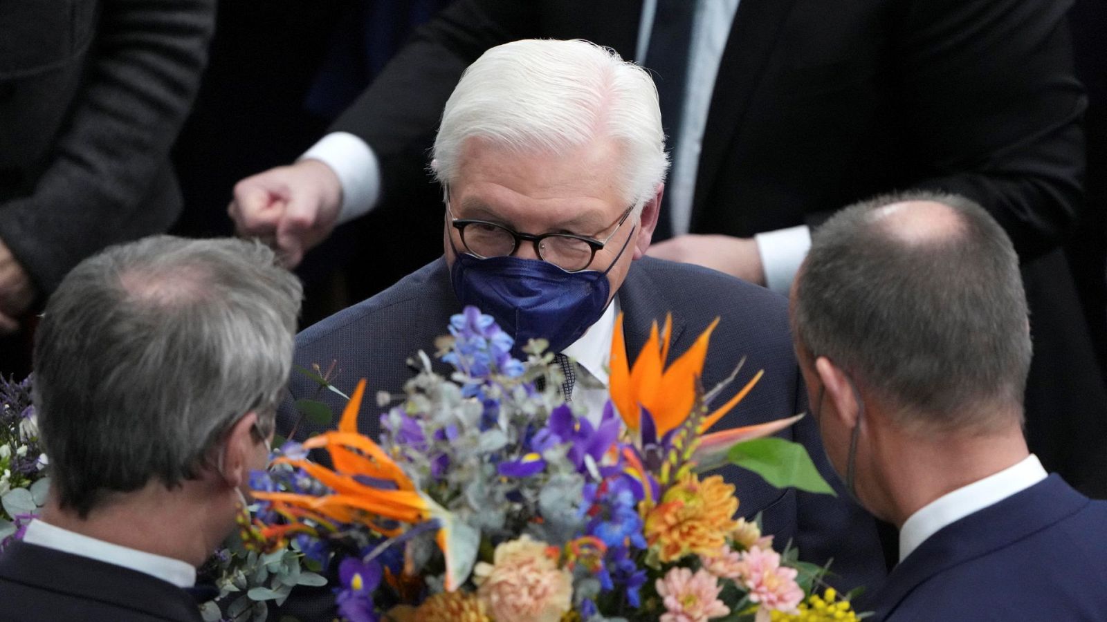 Frank-Walter Steinmeier tras ser reelegido presidente de Alemania