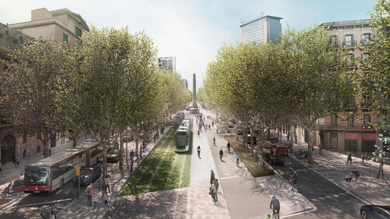 Les obres del tramvia modificaran el disseny de la Diagonal