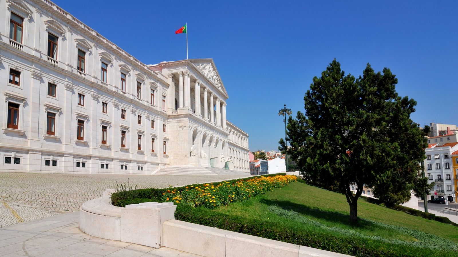 Imagen del Parlamento de Portugal en Lisboa