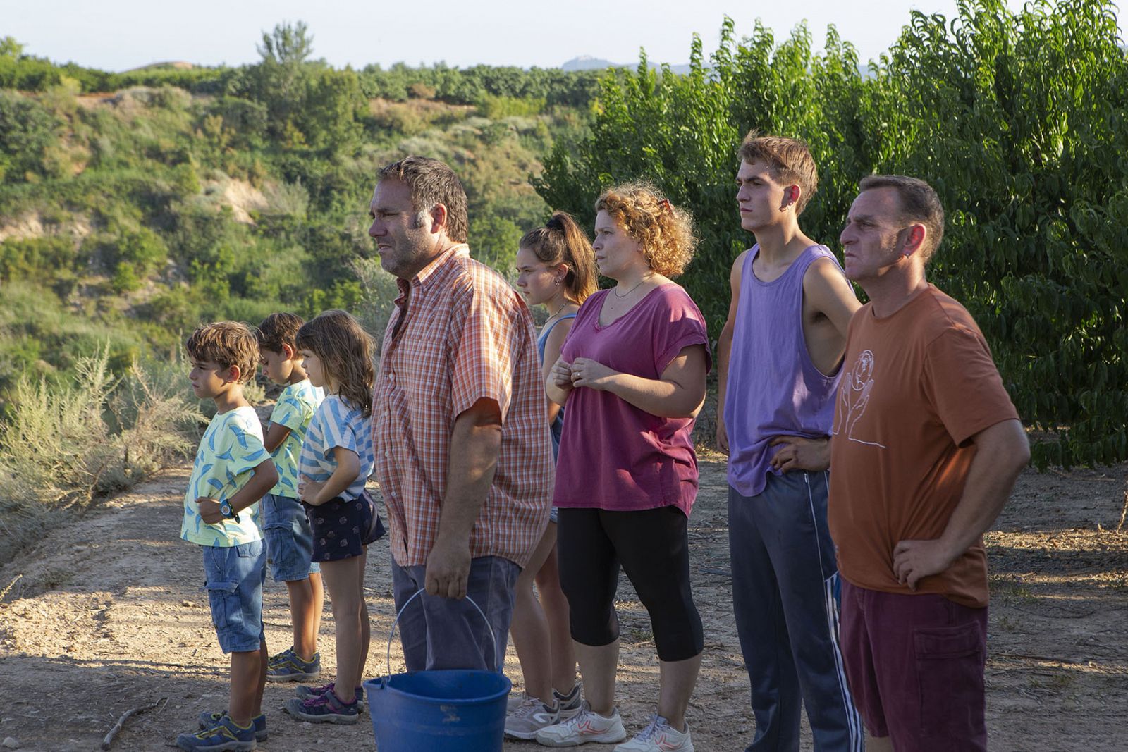 Los protagonistas de 'Alcarràs', histórico premio