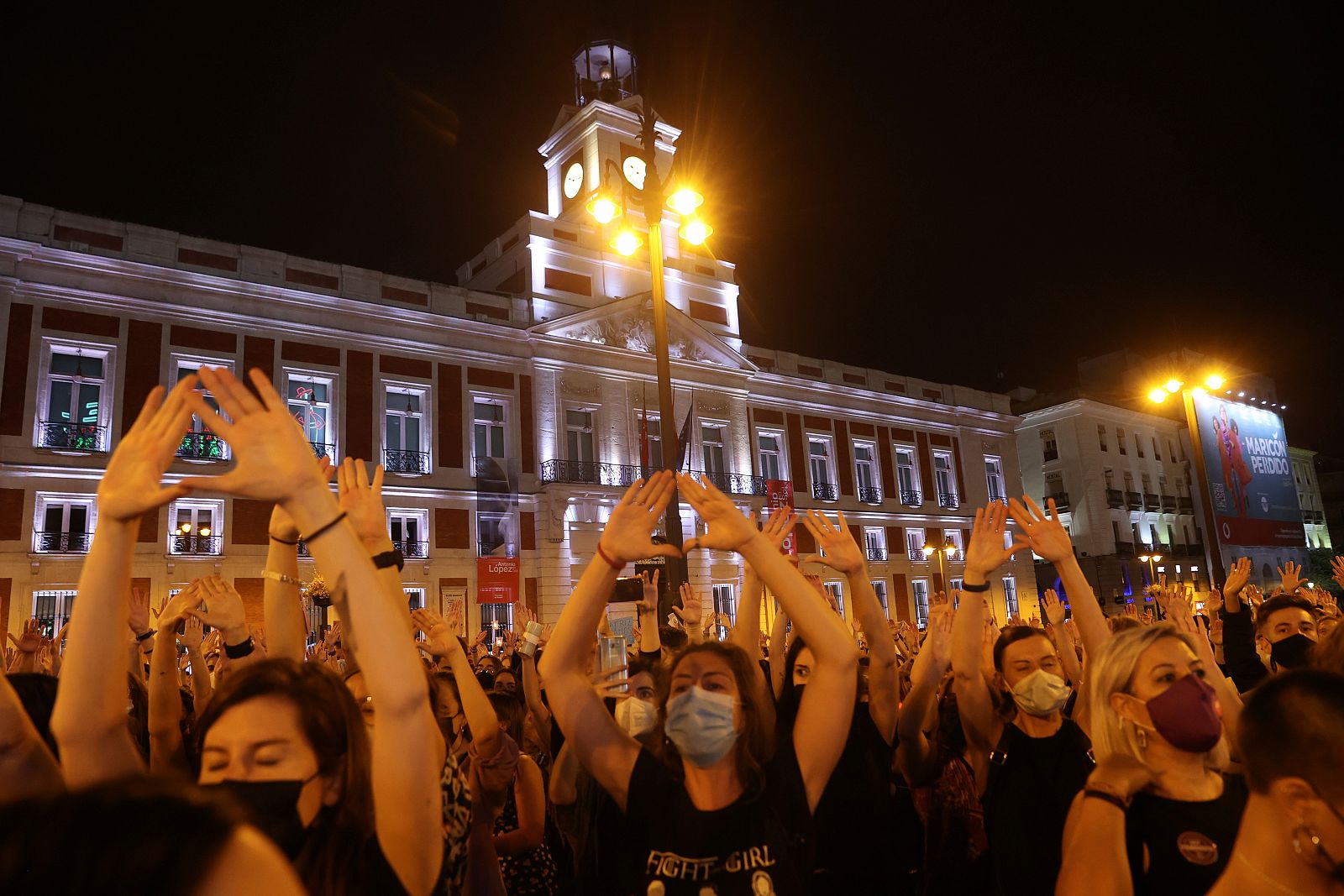 Concentración contra violencia machista en Madrid