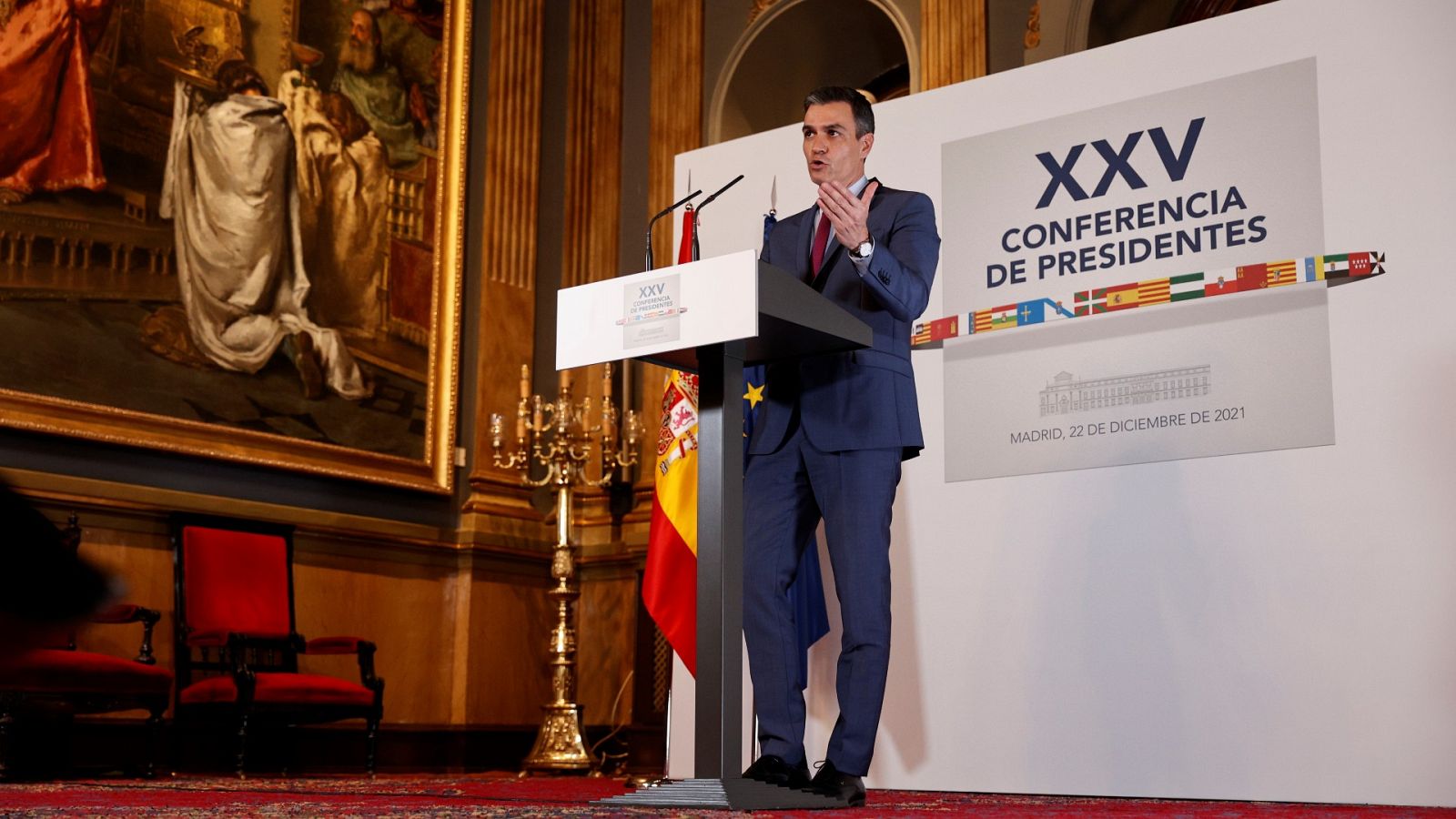 Sánchez, durante la Conferencia de Presidentes de diciembre