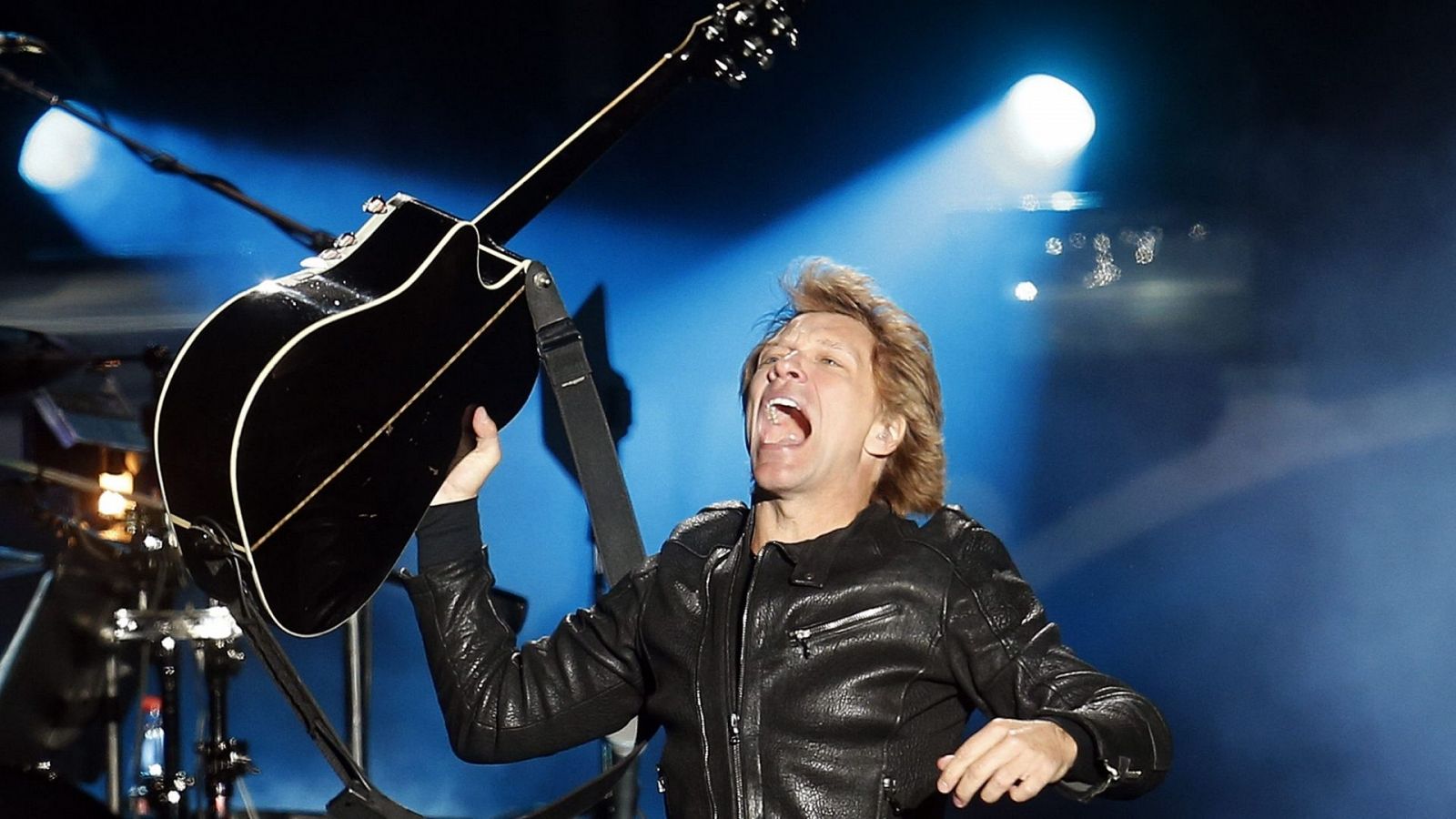 Jon Bon Jovi, durante uno de los conciertos con la banda