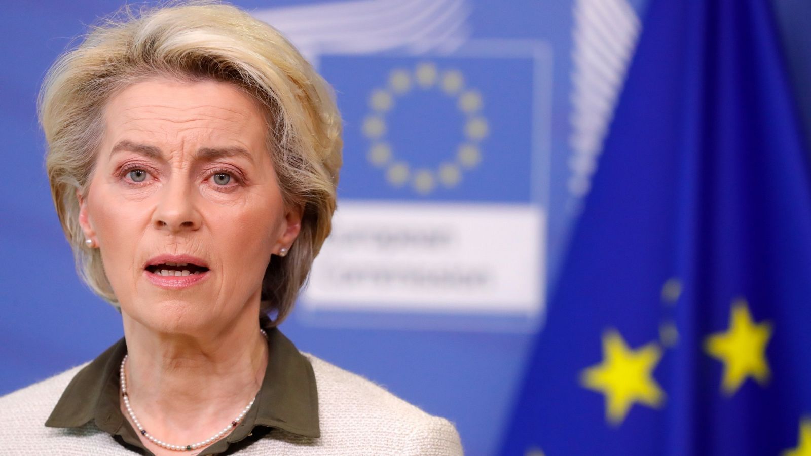 La presidenta de la Comisión Europea, Ursula von der Leyen