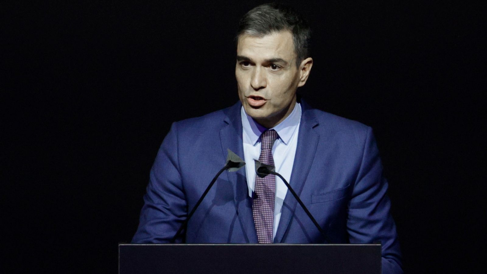 El presidente del Gobierno, Pedro Sánchez, el pasado domingo, durante la inauguración del Mobile World Congress.