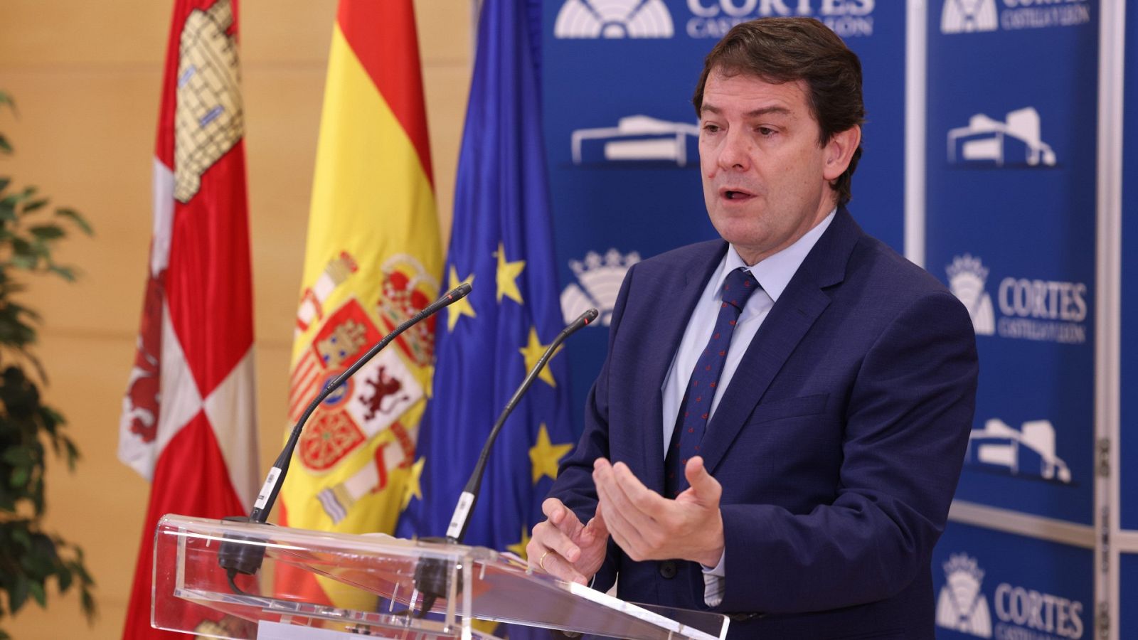 El presidente de Castilla y León, Alfonso Fernández Mañueco