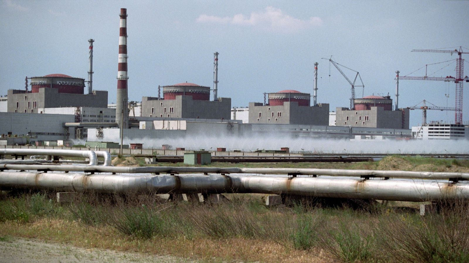 Una vista general de la planta nuclear de Zaporiyia, en Ucrania