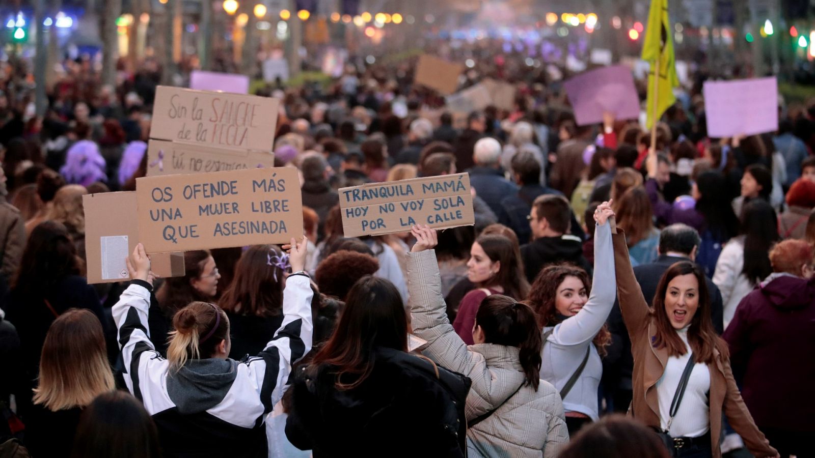 Marchas del 8M en Barcelona