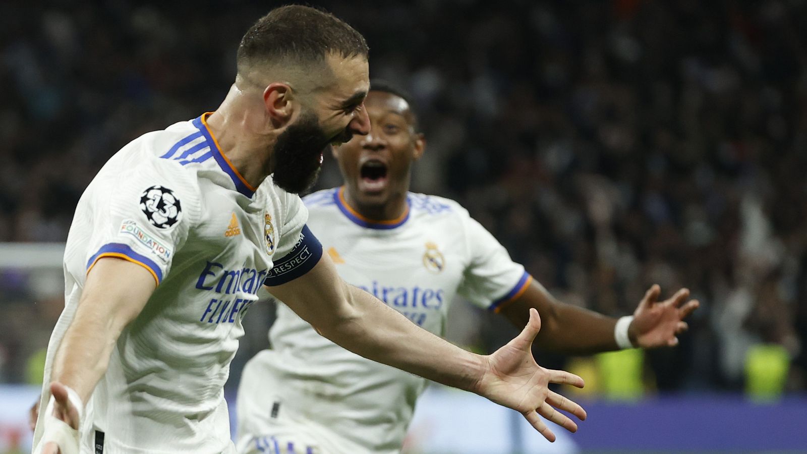 Benzema superó a Mbappé con tres tantos en la segunda mitad