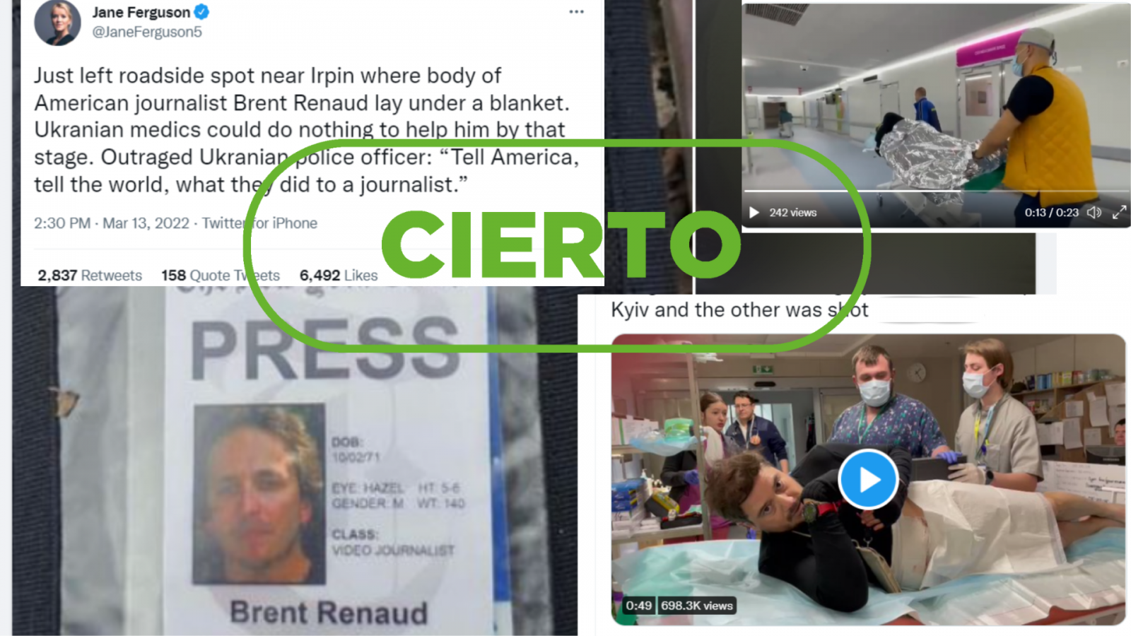 Contenidos digitales verificados sobre la muerte de Renaud