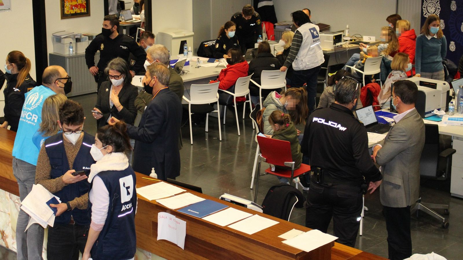 Imagen del interior de uno de los centros de recepción y acogida de refugiados, ubicado en Pozuelo de Alarcón (Madrid).