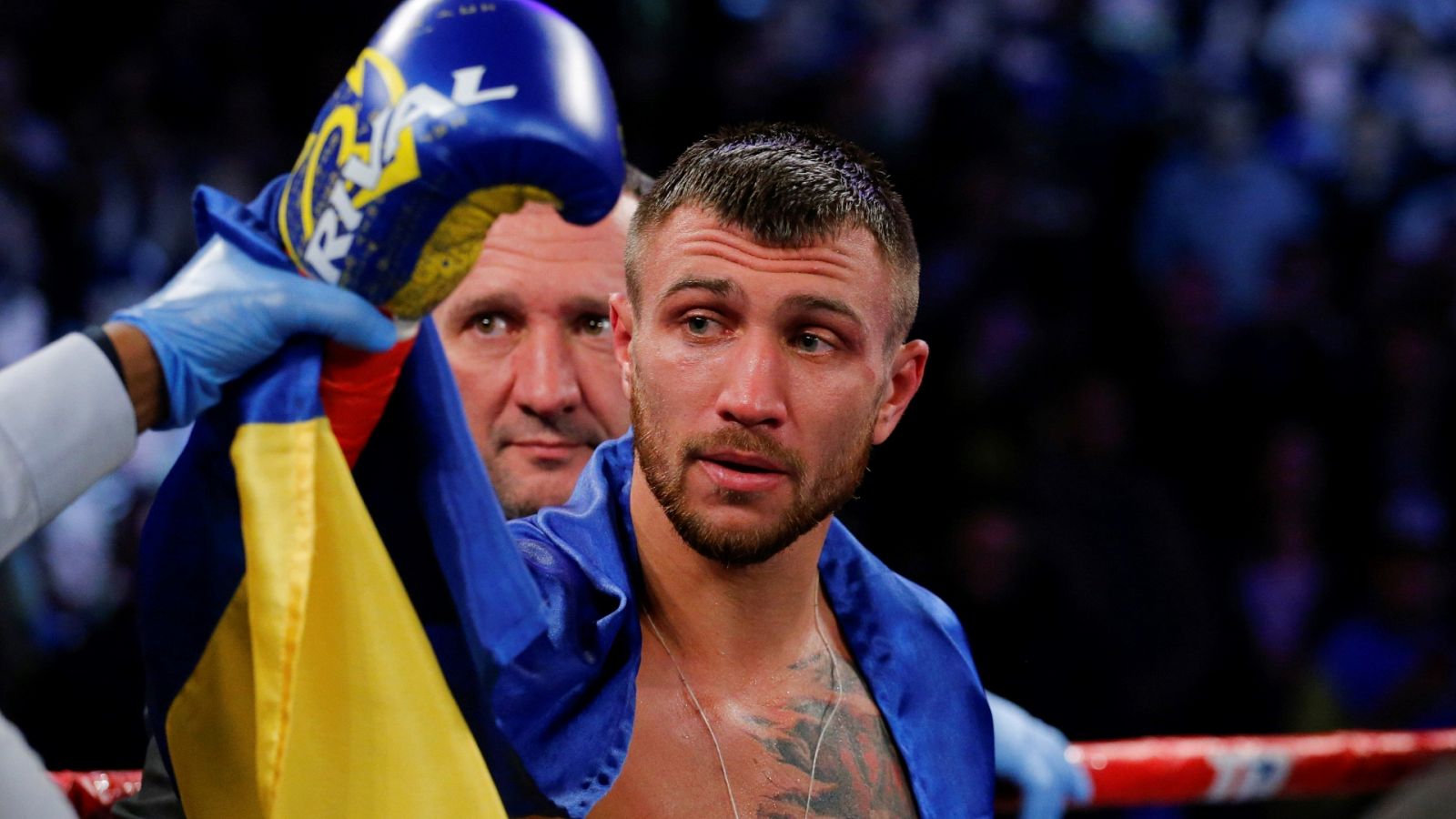 El boxeador Vasyl Lomachenko, excampeón del mundo del peso ligero.