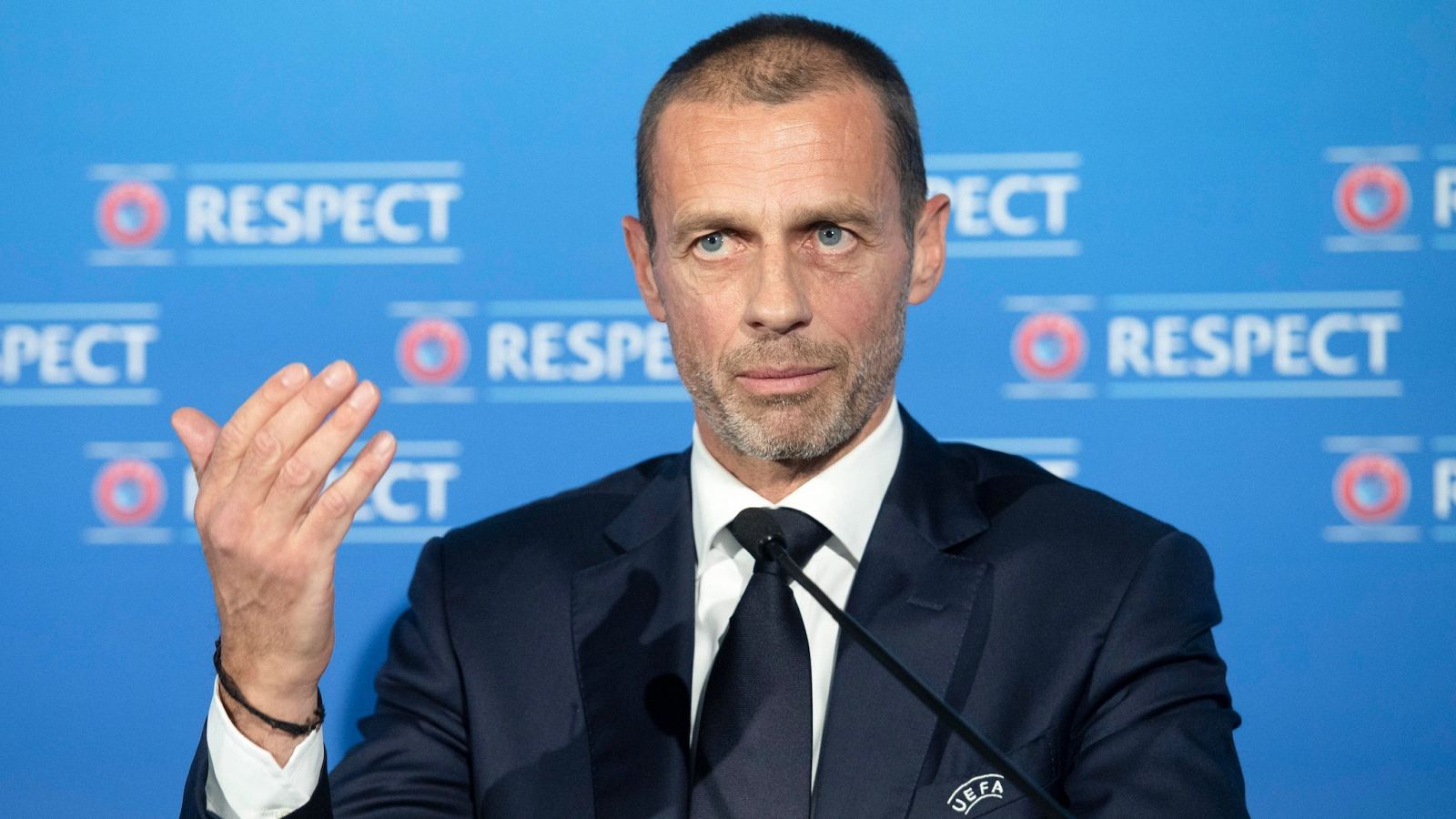 Aleksander Ceferin, presidente de UEFA, en una imagen de archivo.