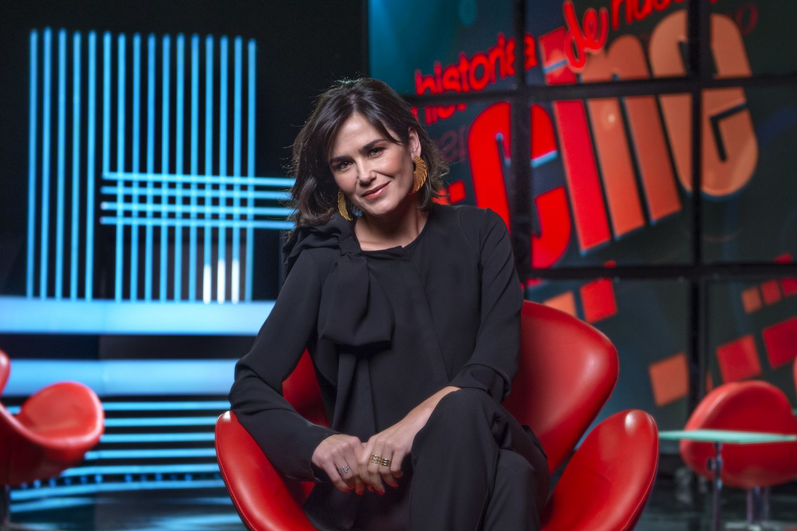 Elena S Sánchez, en el plató del programa