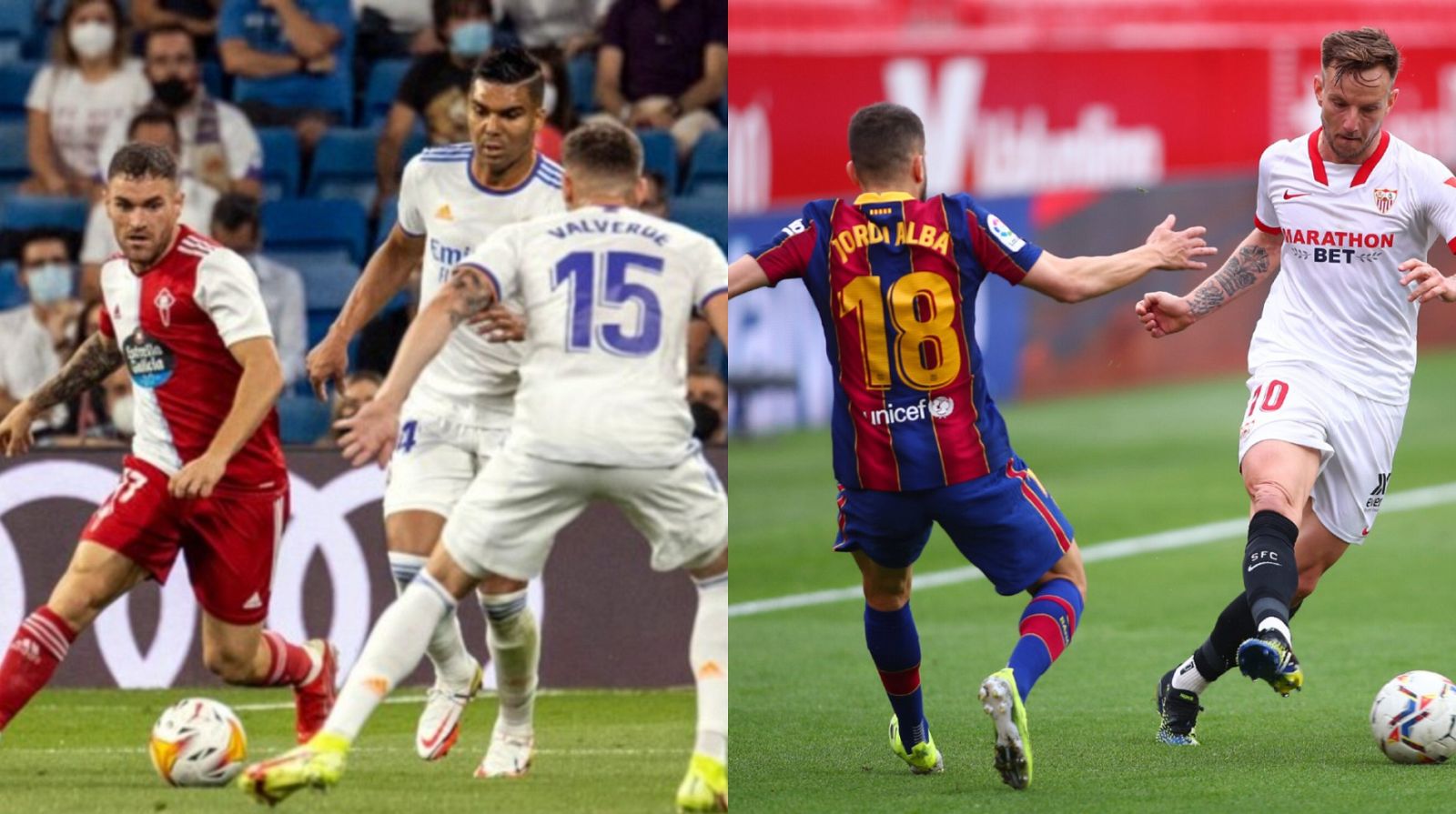 Celta-Real Madrid y Sevilla - Barcelona se miden en la jornada 20 de Liga.