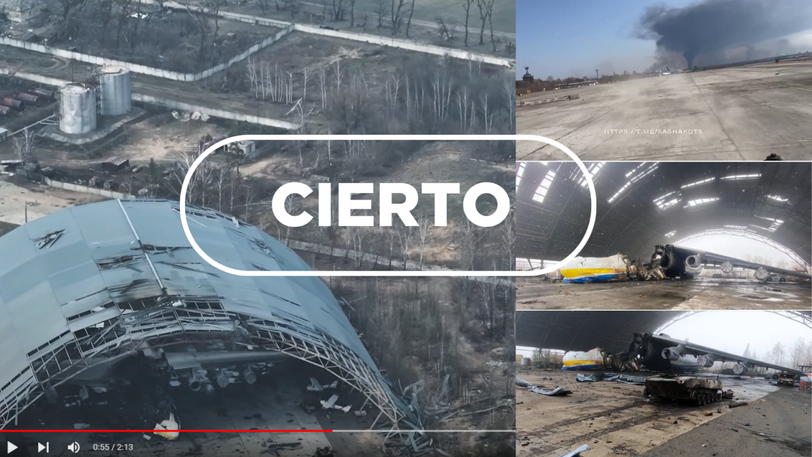 Verificado: retirada rusa de aeródromo de Hostomel