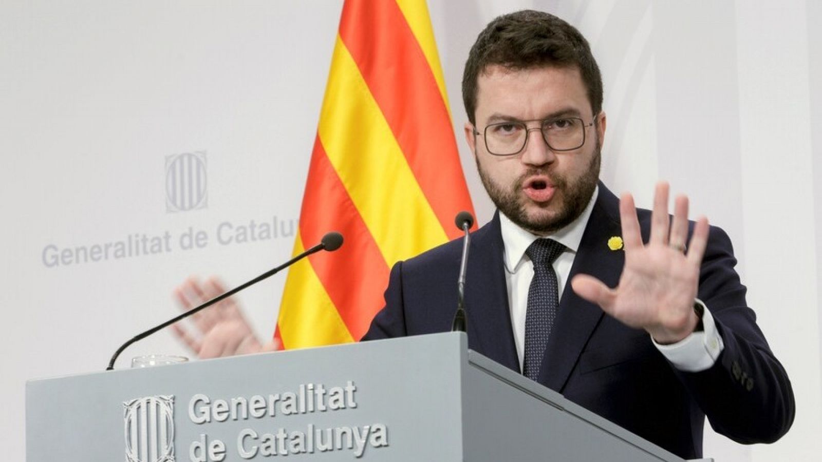 El president de la Generalitat, Pere Aragonès